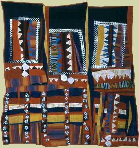 Image of quilt titled "Hill Tribe" by Bonnie Bucknam
