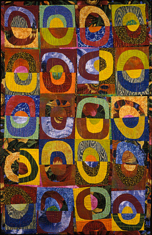 image of quilt titled "Geodes III" by Lorraine Edmond © 2006