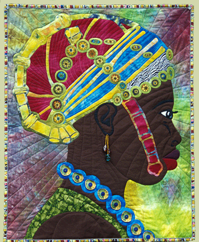 image of quilt titled "African Beauty" by Peter Gaunce © 2006