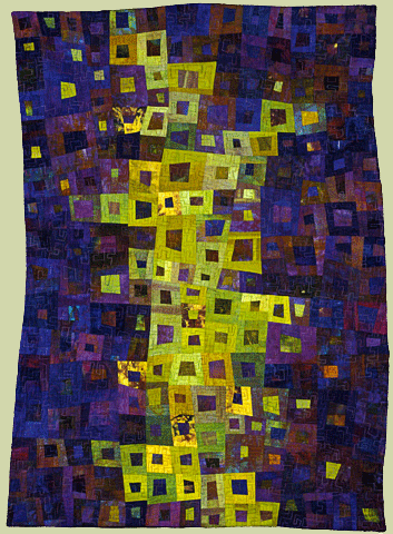 image of quilt titled "Plum Tango II" by Janet Kurjan © 2006