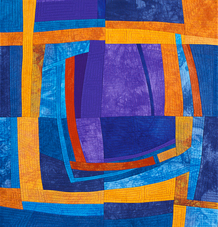 image of quilt titled "Transition Two" by Ellin Larimer © 2006