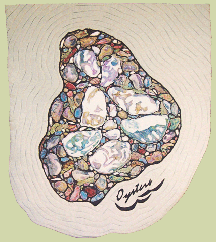 image of quilt titled "Oysters" by Mary Lewis © 2006