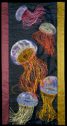 image of quilt titled "Ballet de Mer" by Mary Berdan © 2005