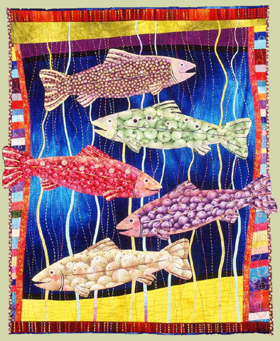 image of quilt titled "Frutti de Maré" by Carol Barton Jerome © 2006