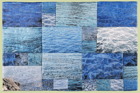 image of quilt titled "Water Music" by Barbara Nepom © 2006