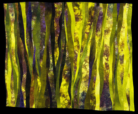 image of quilt titled "Rainforest III" by Janet Kurjan © 2007