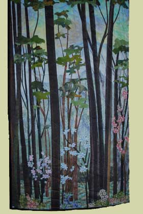 Image of "Spring at Lake Cushman" quilt by Melodie Bankers