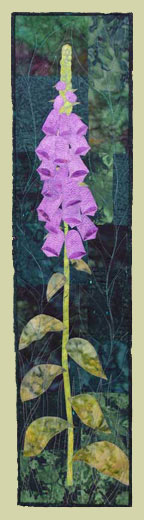 Image of "Foxglove" quilt by Diane Becka