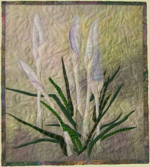 Image of "Spring Crocus" quilt by Bonnie Bucknam