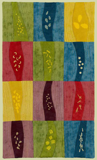 Image of "Seeds of Change" quilt by Barbara Nepom