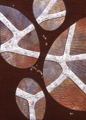 image of quilt titled "Jurassic Ammonite" by Sonia Grasvik &copy; 2006