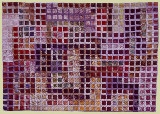 Image of quilt titled “Overriding Currents” by Louise Harris 