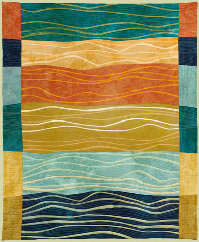 Image of quilt titled “Lost Horizons” by Barbara Nepom 