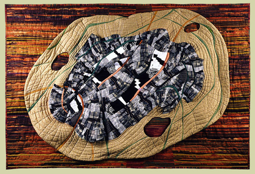 Image of quilt titled “Fragment” by Barbara O’Steen 