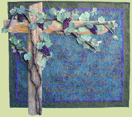 Image of quilt titled "Grape Arbor" by Jeanette Schurr