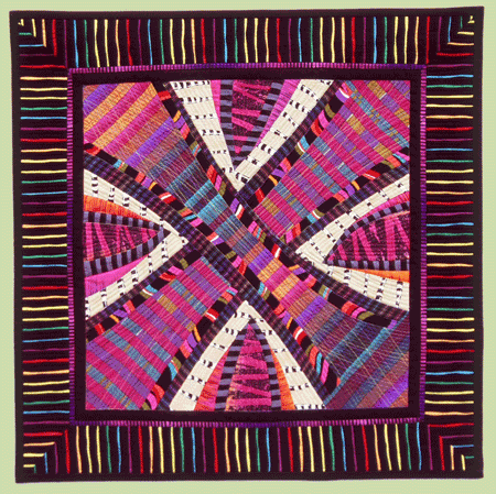 image of quilt titled "X Marks the Spot" by Louise Harris © 2009