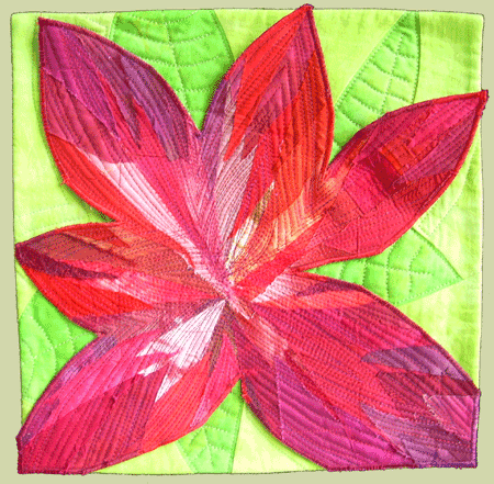 image of quilt titled "Floral Fantasy" by Melisse Laing © 2009