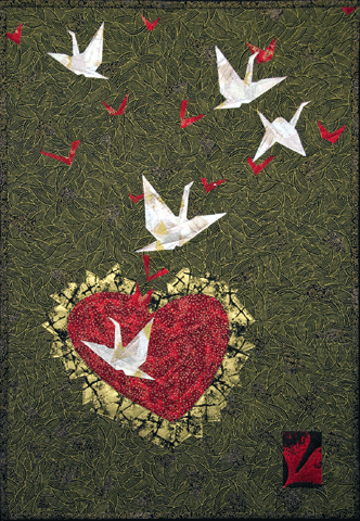 image of quilt titled "Peace Offering" by Sharon Rowley © 2009