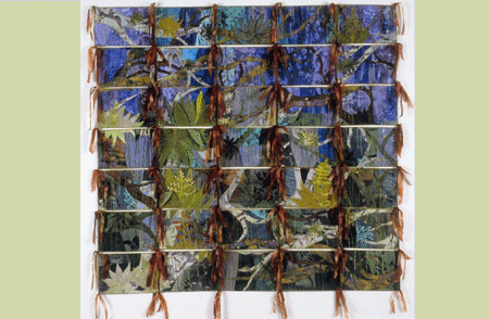 image of quilt titled "Postcards from the Rainforest" by Giselle Blythe &copy; 2007