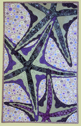 image of quilt titled "Starfish Dance" by Sharron Rowley &copy; 2006