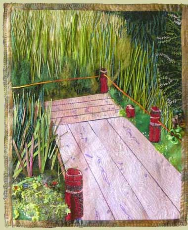 Image of "Garden Walkway" quilt by Nicole McHale