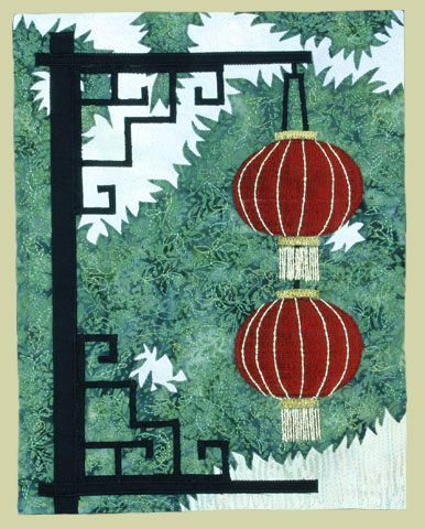 Image of quilt titled Chinese Lanterns by Barb Fox, Juror