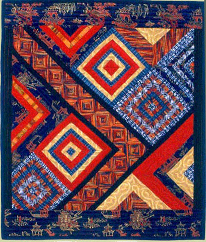 image of quilt titled "Spirit Star" © 2001 by Stan Green