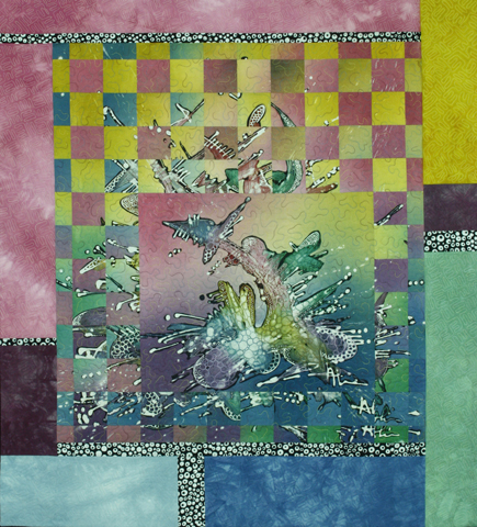 Image of quilt titled “Splash" by Bonny Brewer