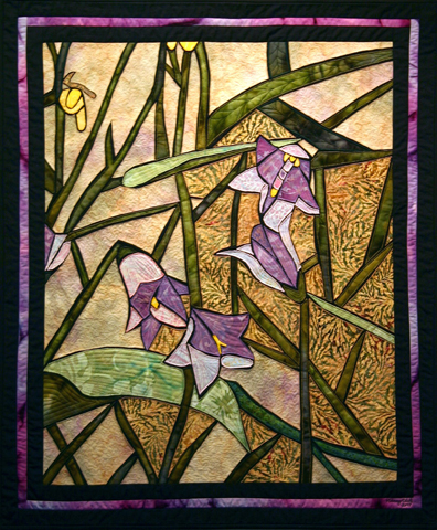 Image of quilt titled “Flowers in Yellowstone" by Nancy  Cluts 