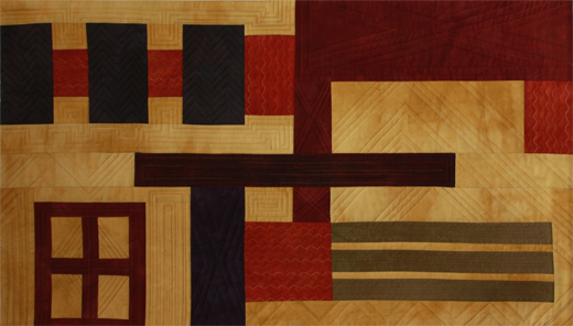 Image of quilt titled “Ancient City" by Louise Harris 