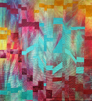 Image of quilt titled “Healing I" by Melisse Laing 