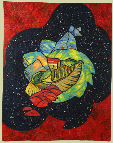Image of quilt titled “Exploration" by Mary Lewis, Juror 