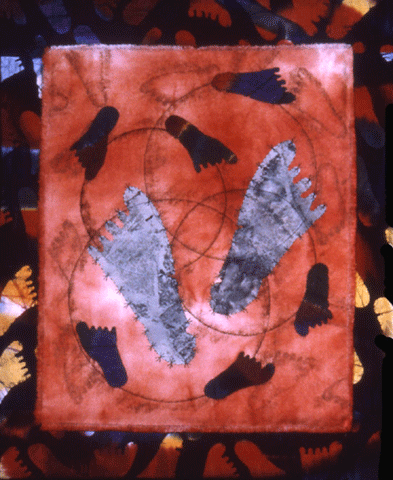 image of quilt titled "Itchy Feet" by Diane Frances Reardon © 2006
