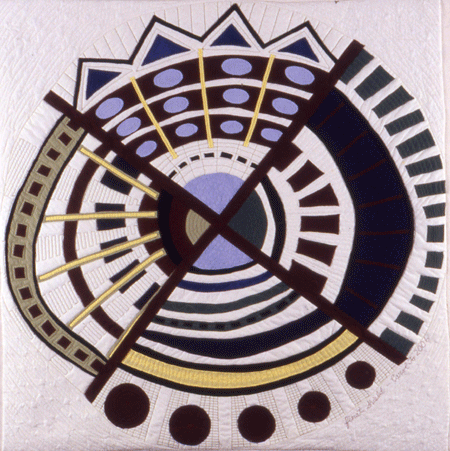 image of quilt titled "First Shield" by Carol To © 2006