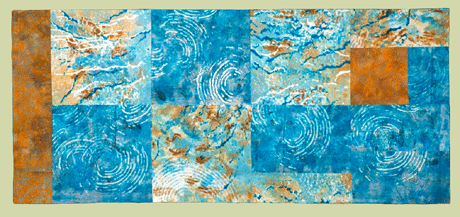 image of quilt titled "The Surface of Water" by Lorraine Edmond © 2003