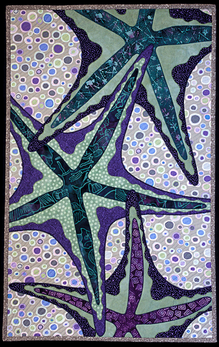 image of quilt titled "Starfish Dance" by Sharon Rowly © 2005