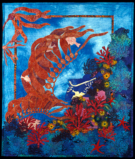 image of quilt titled "Kelp Forest" by Carla Stehr © 2005