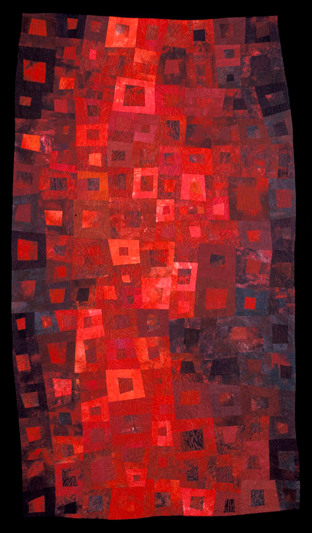 image of quilt titled "Blood and Oil" by Janet Kurjan © 2005