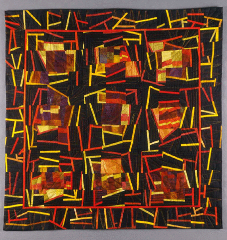 image of quilt titled "Plugged/Unplugged" by Pat Hedwall © 2007