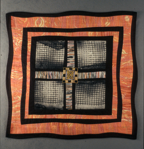image of quilt titled "Four Square I" by Deborah Gregory