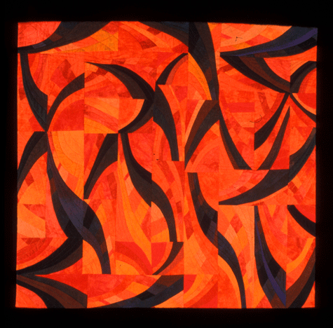 image of quilt titled "Fire" by Ellin Larimer
