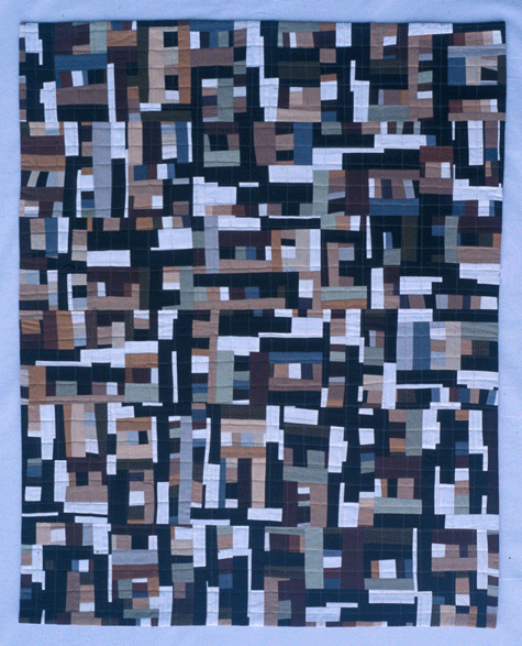 image of quilt titled "Shoots & Ladders #4" by Suzanne Rohner