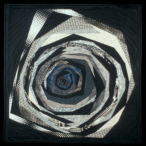 image of quilt titled "White and Black Hole" by Katy Gollahon
