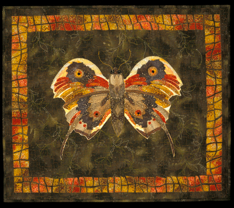 image of quilt titled "Mosaic Butterfly" by Sonia Grasvik