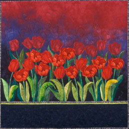 Image of "Field of Tulips" quilt by Mary Arnold