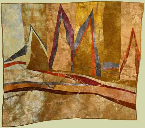 Image of "Geology 4" quilt by Bonnie Bucknam
