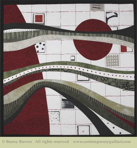 Image of "Depth" quilt by Bonny Brewer.