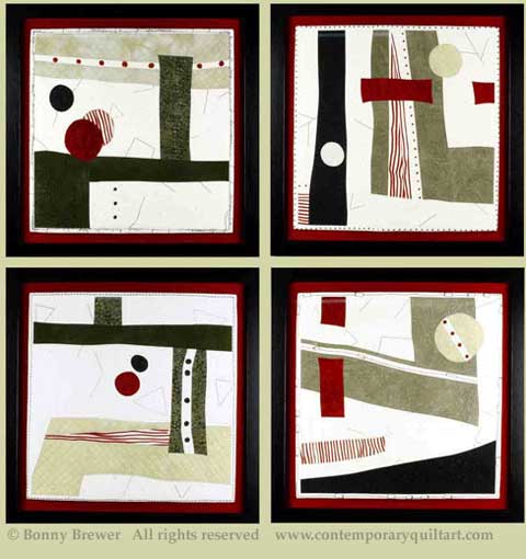 Image of "Up Close" quilt by Bonny Brewer.