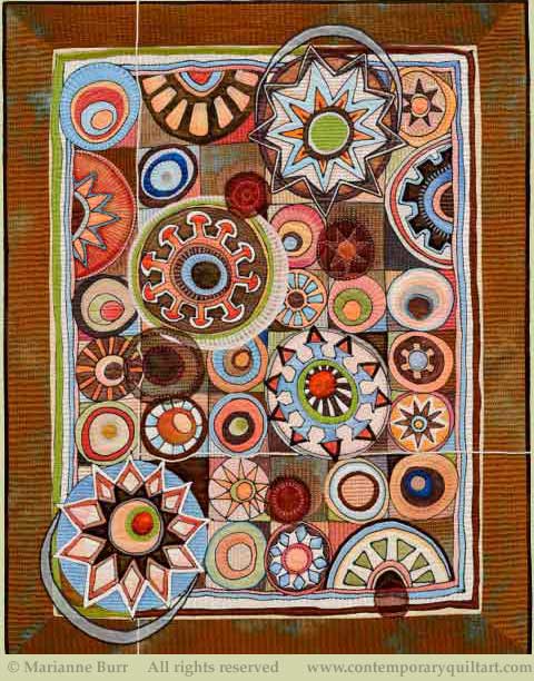 Image of "Bonbons" quilt by Marianne Burr.