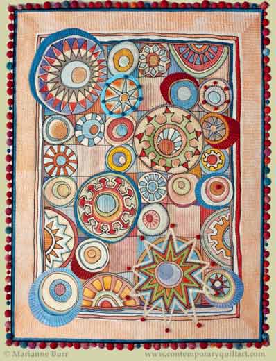 Image of "Cotton Candy" quilt by by Marianne Burr.